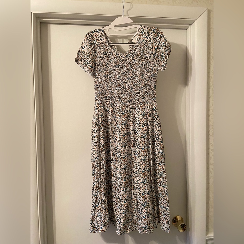 Bohme Multicolor Floral Midi Dress